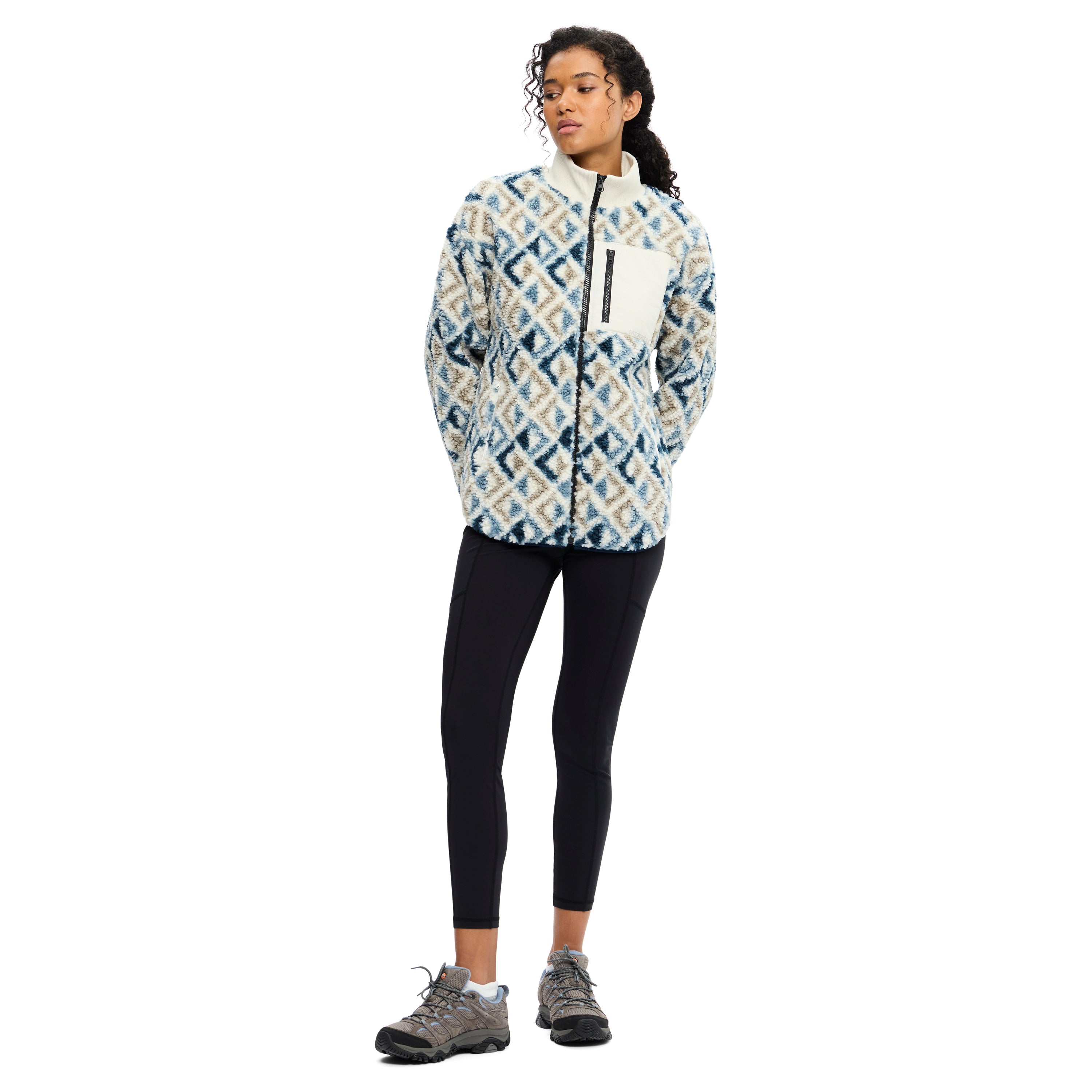 Falconridge AOP Full Zip Sherpa Jacket Women's
