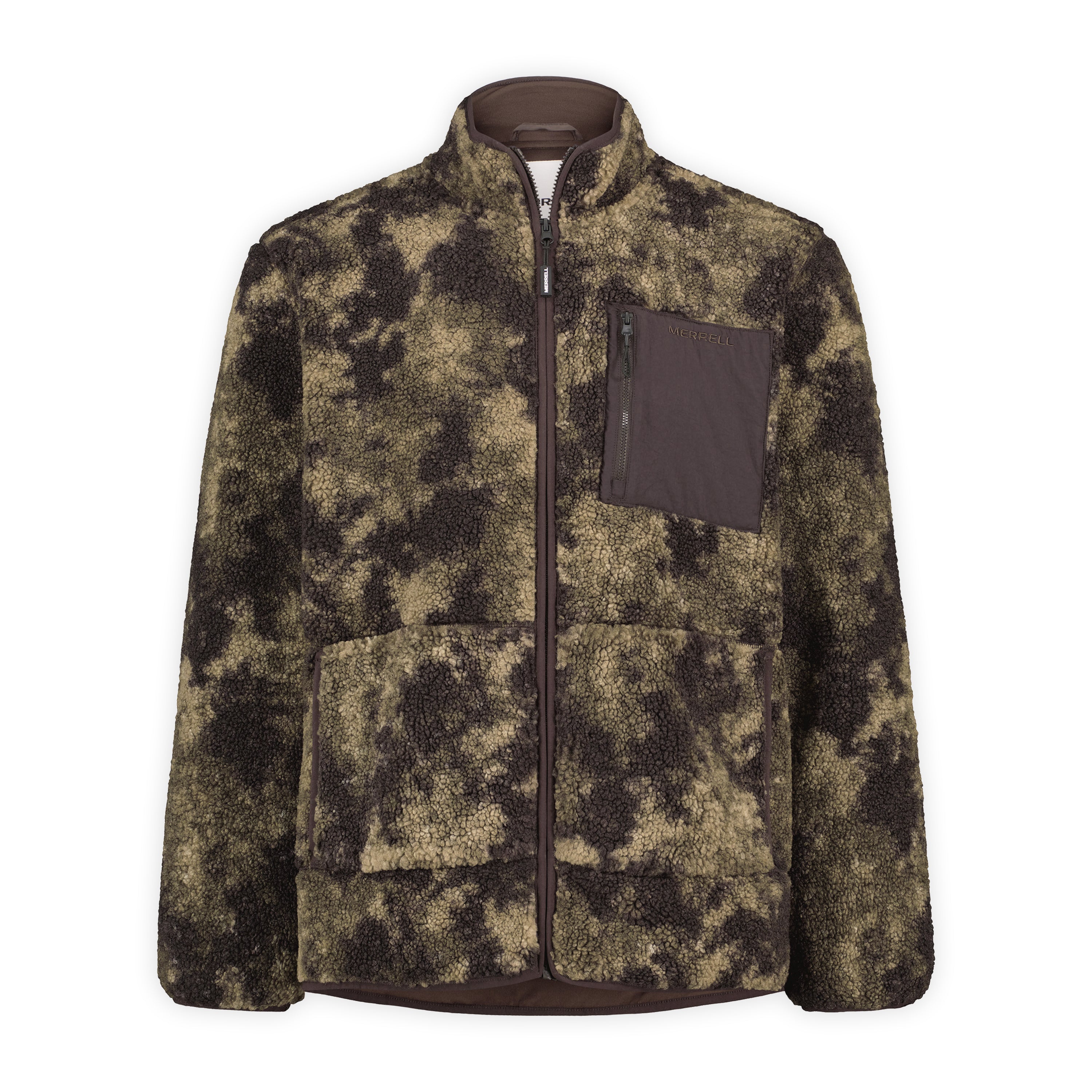 Sunspire AOP Sherpa Full Zip Mock Neck Men's
