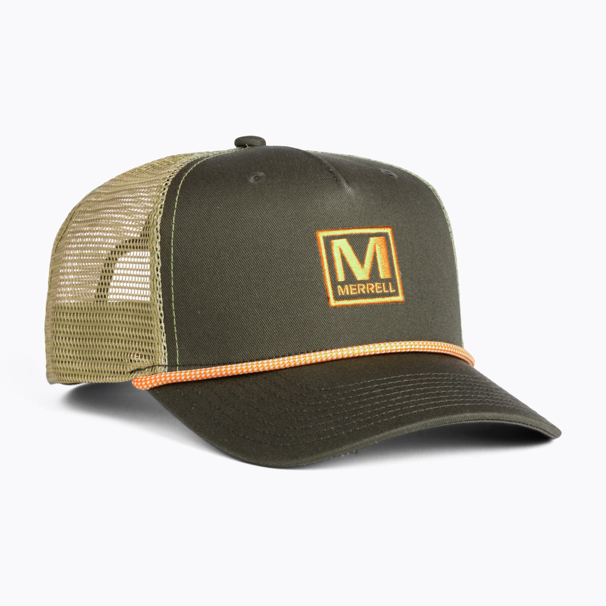 M Patch Trucker Unisex Hat | Merrell NZ #colour_dusty-olive