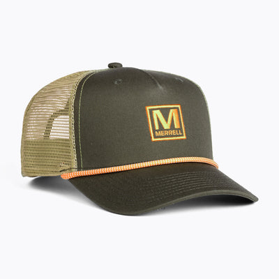 M Patch Trucker Unisex Hat | Merrell NZ #colour_dusty-olive