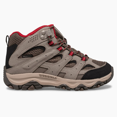 Moab 3 Mid Waterproof Kid's Hiking Boots | Merrell NZ #colour_boulder-red