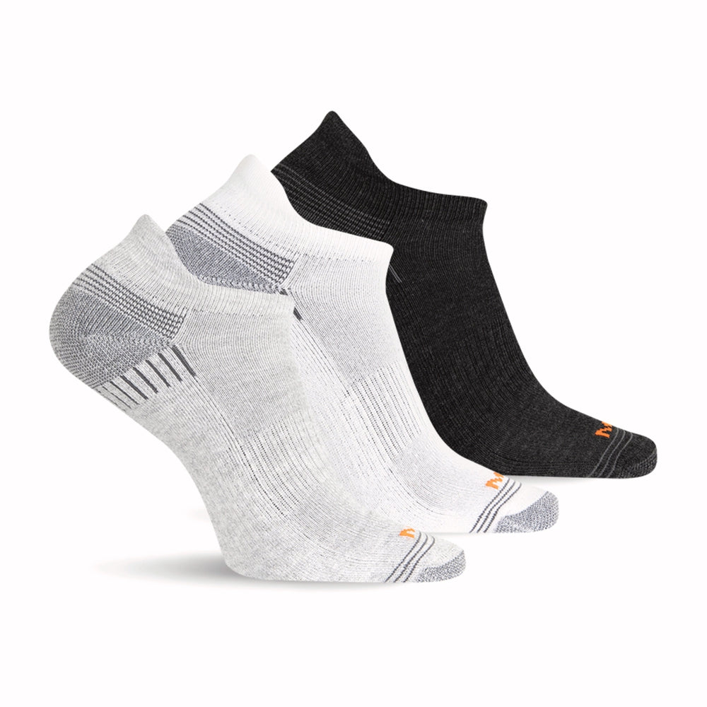 Low Cut Tab 3 Pack Socks-Merrell NZ #colour_gray-heather