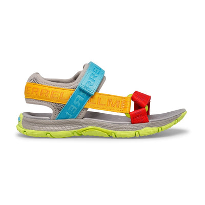Kahuna Web Kid's Sandals NZ | Merrell NZ #colour_grey-logo-multi