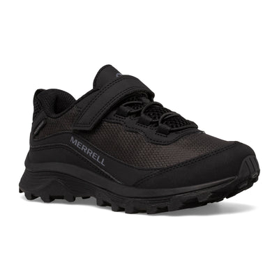 Moab Speed Low A/C Waterproof Kid's Hiking Shoe | Merrell NZ #colour_triple-black