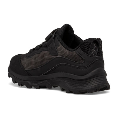 Moab Speed Low A/C Waterproof Kid's Hiking Shoe | Merrell NZ #colour_triple-black