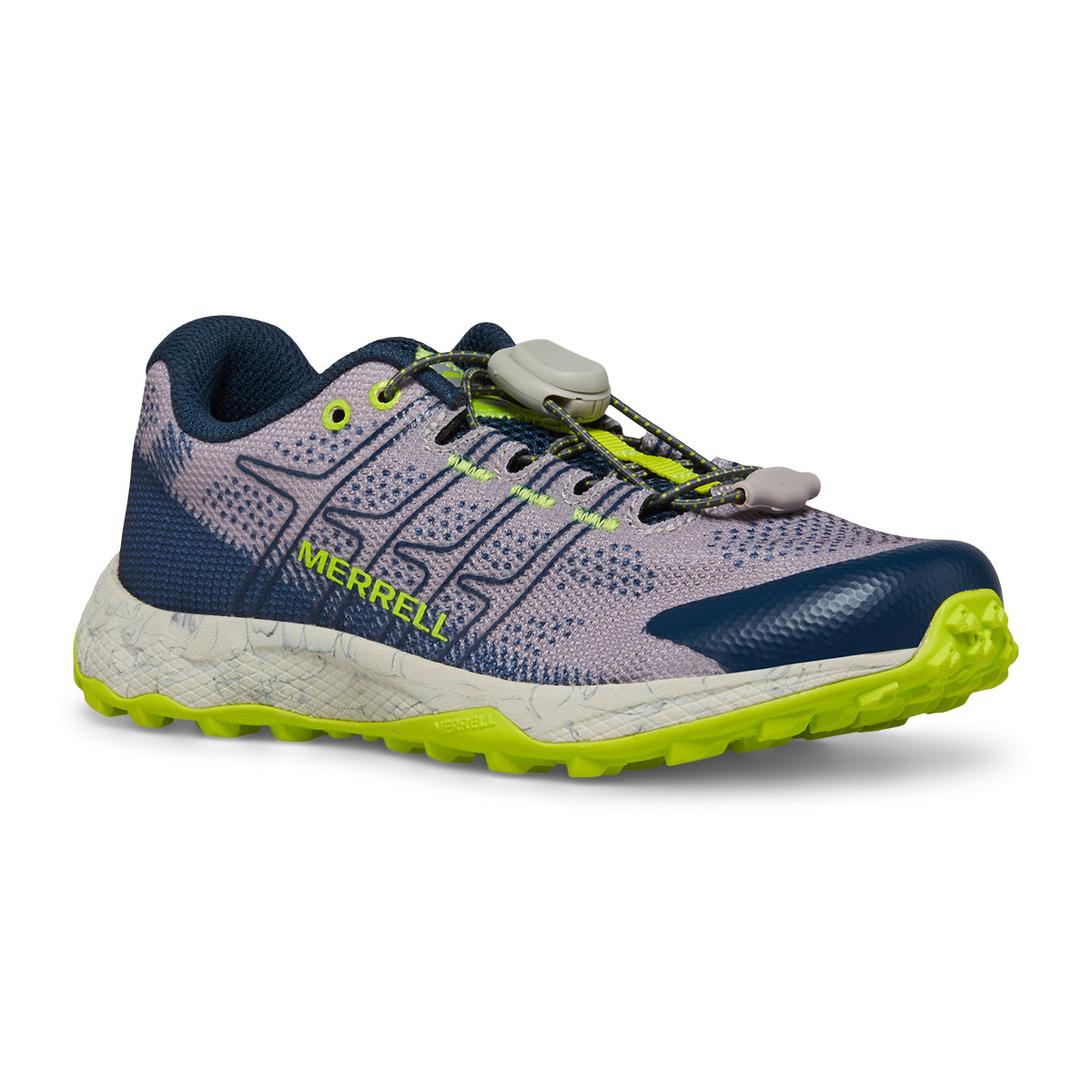 Moab Flight Low A/C Kids Trail Shoes | Merrell NZ #colour_grey-navy-citron