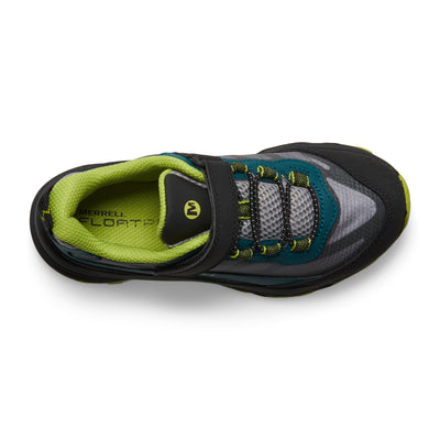 Moab Speed Low A/C Waterproof Kid's Shoes | Merrell NZ #colour_deep-green-black