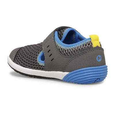 Bare Steps H2O Junior Sandals | Merrell NZ #colour_grey-black-royal