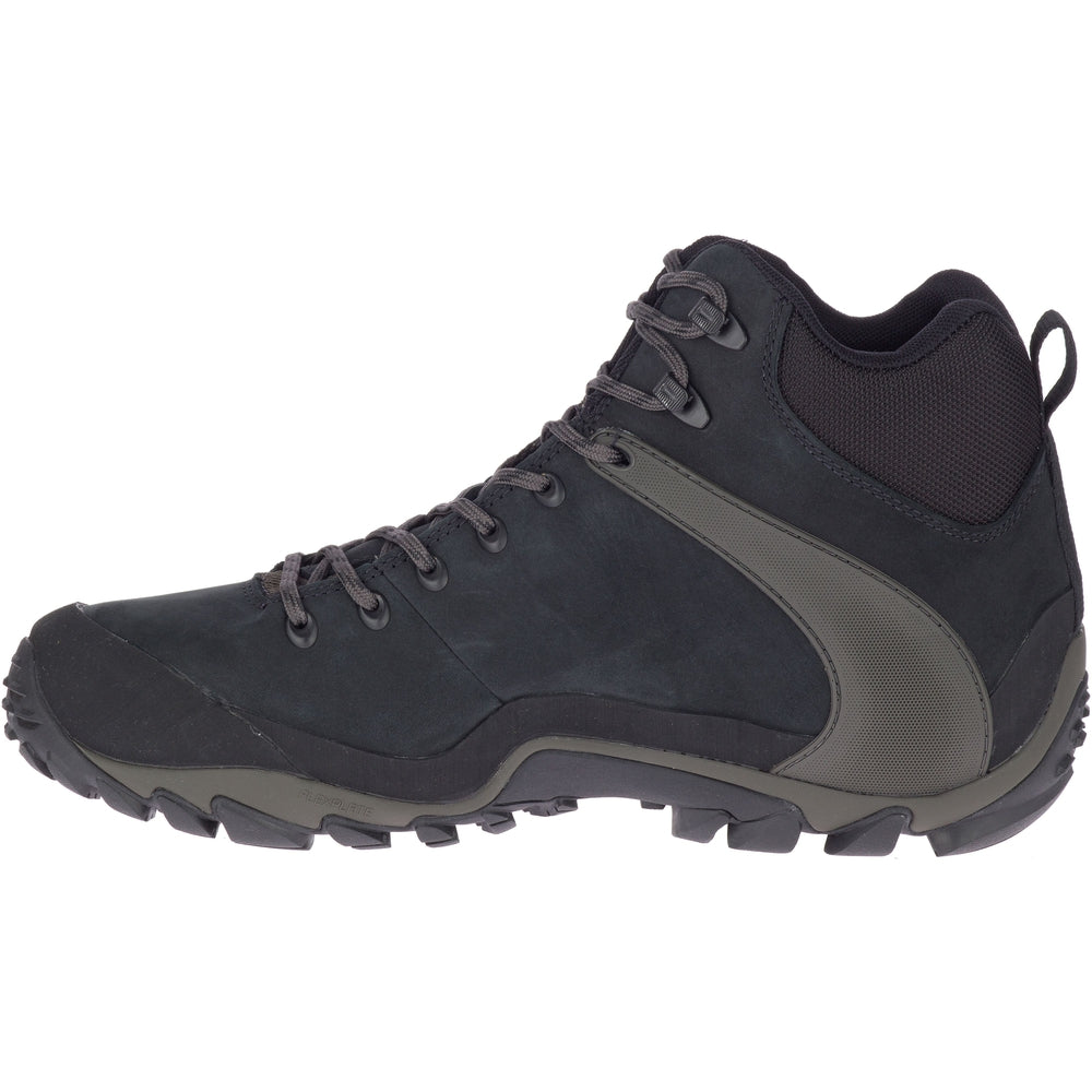 Chameleon 8 Leather Mid Waterproof Men's-Merrell NZ #colour_black