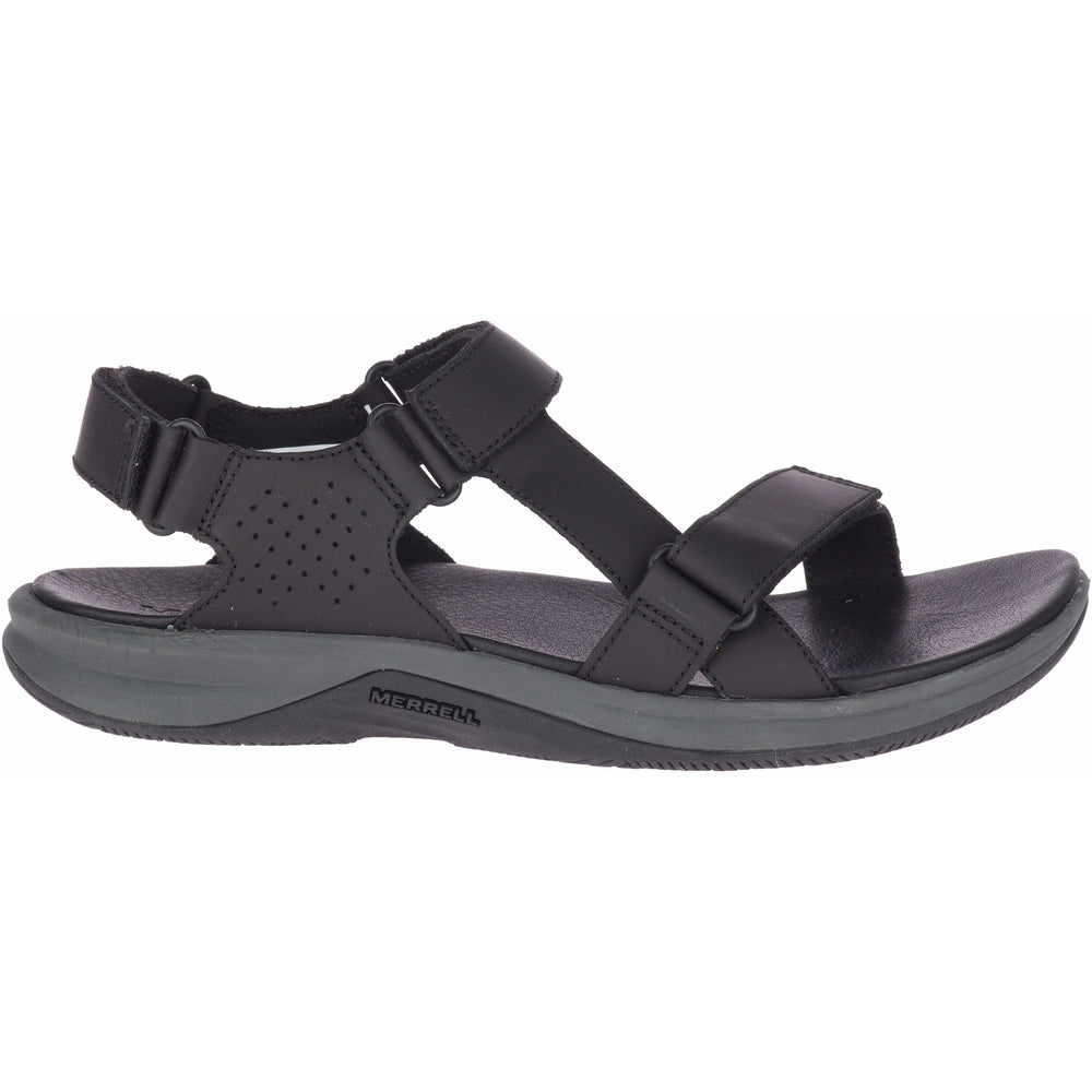 Tideriser Luna Convert Leather Women's Sandals NZ | Merrell NZ #colour_black