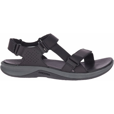 Tideriser Luna Convert Leather Women's Sandals NZ | Merrell NZ #colour_black