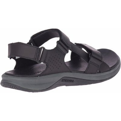 Tideriser Luna Convert Leather Women's Sandals NZ | Merrell NZ #colour_black