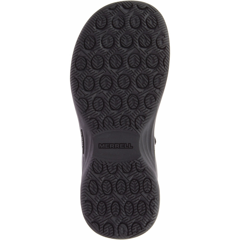Tideriser Luna Convert Leather Women's Sandals NZ | Merrell NZ #colour_black