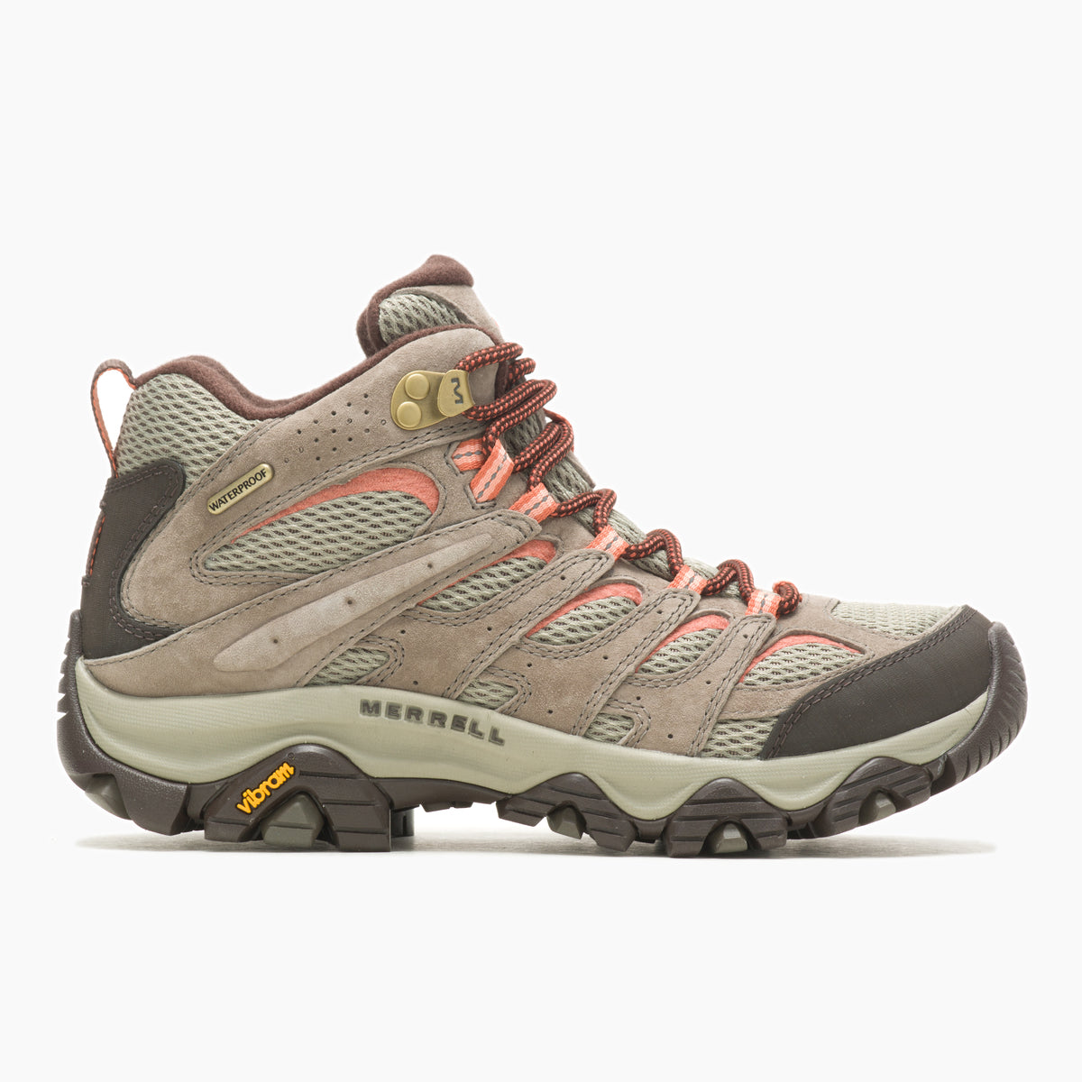 Moab 3 Mid WP Women's Hiking Boot | Merrell NZ #colour_bungee-cord